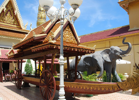 attraction-The Silver Pagoda Phnom Penh - Elephant Cart.jpg